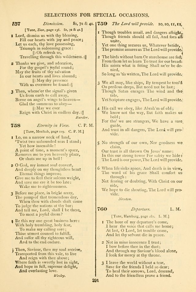 The African Methodist Episcopal Hymn and Tune Book: adapted to the doctrines and usages of the church (6th ed.) page 391