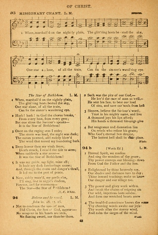 The African Methodist Episcopal Hymn and Tune Book: adapted to the doctrines and usages of the church (6th ed.) page 48