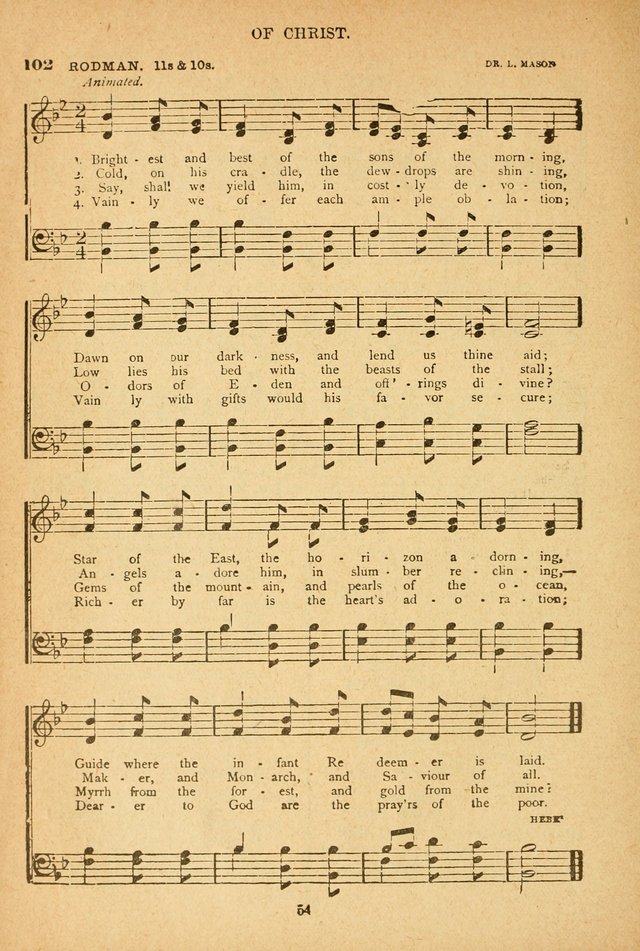 The African Methodist Episcopal Hymn and Tune Book: adapted to the doctrines and usages of the church (6th ed.) page 54