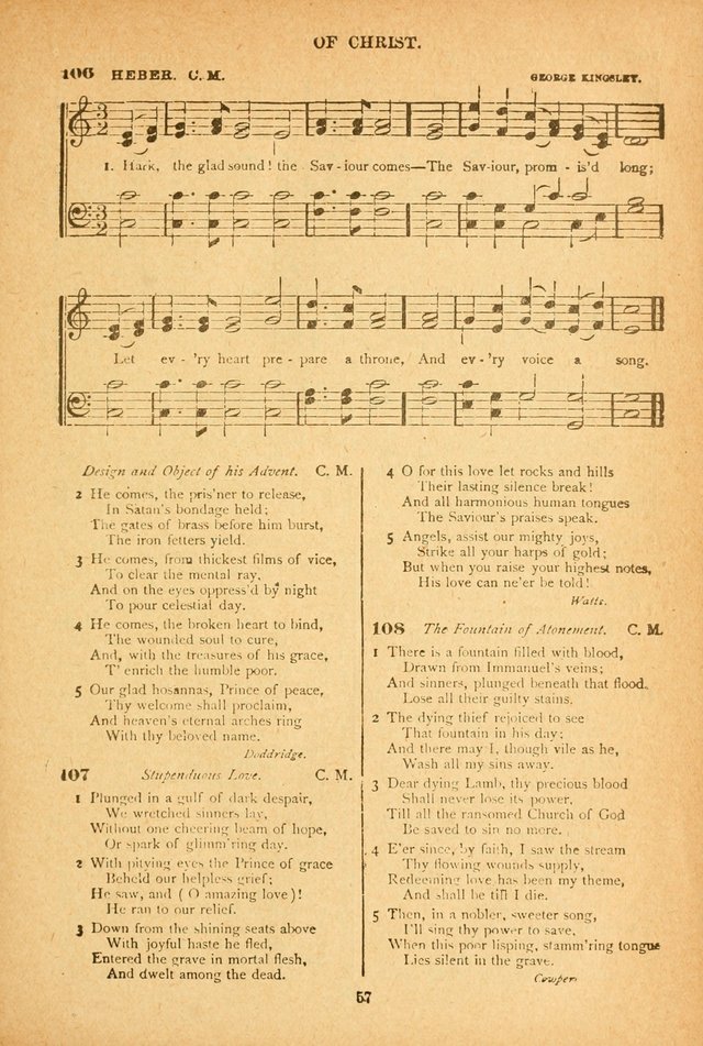 The African Methodist Episcopal Hymn and Tune Book: adapted to the doctrines and usages of the church (6th ed.) page 57