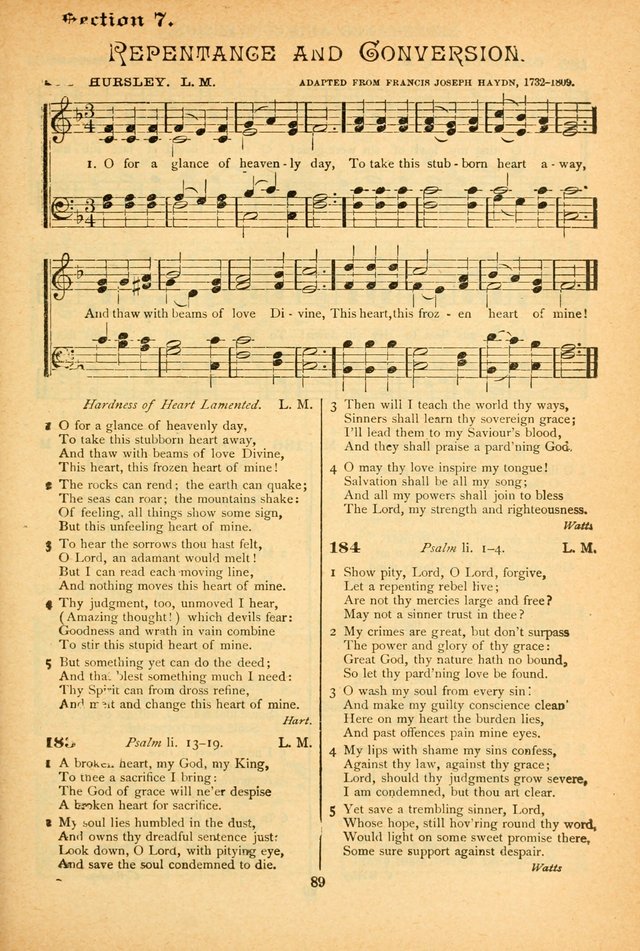 The African Methodist Episcopal Hymn and Tune Book: adapted to the doctrines and usages of the church (6th ed.) page 89