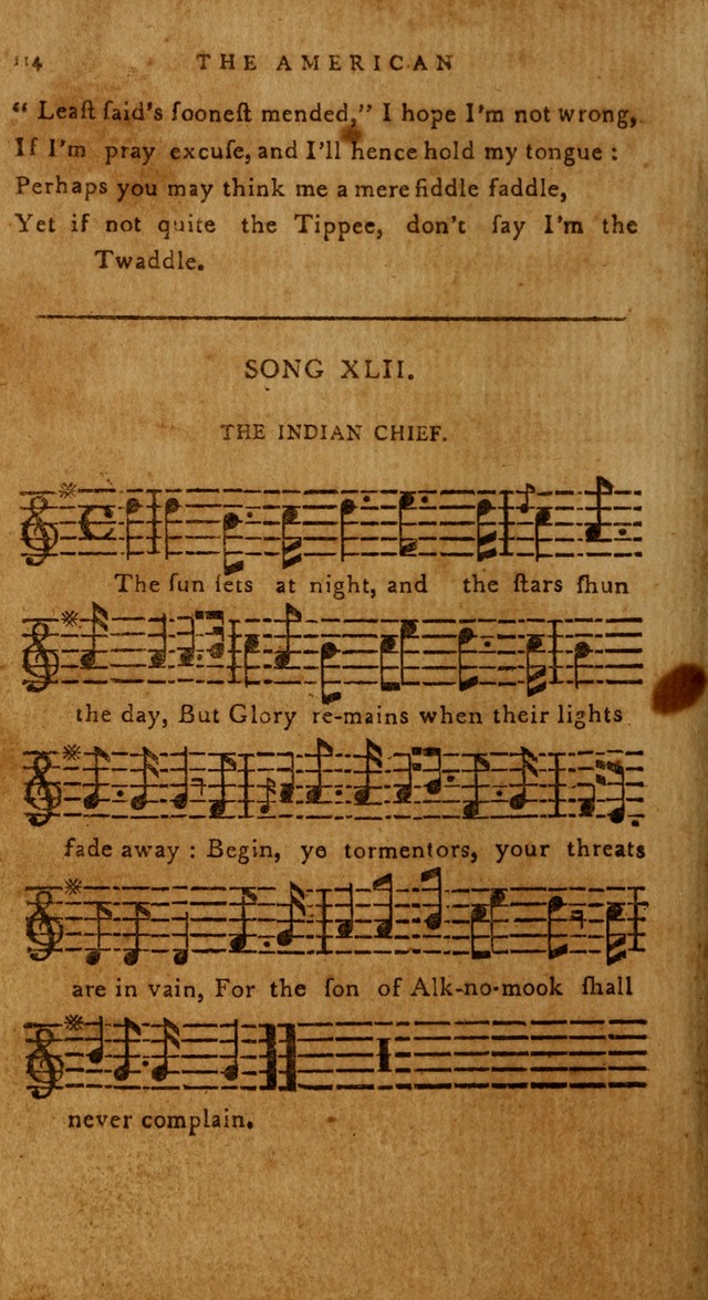 The American Musical Miscellany: a collection of the newest and most approved songs, set to music page 102