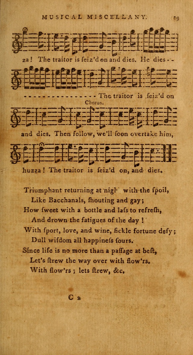 The American Musical Miscellany: a collection of the newest and most approved songs, set to music page 17