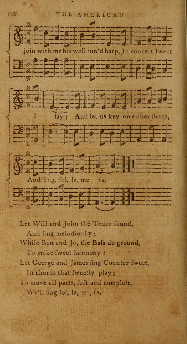 The American Musical Miscellany: a collection of the newest and most approved songs, set to music page 174