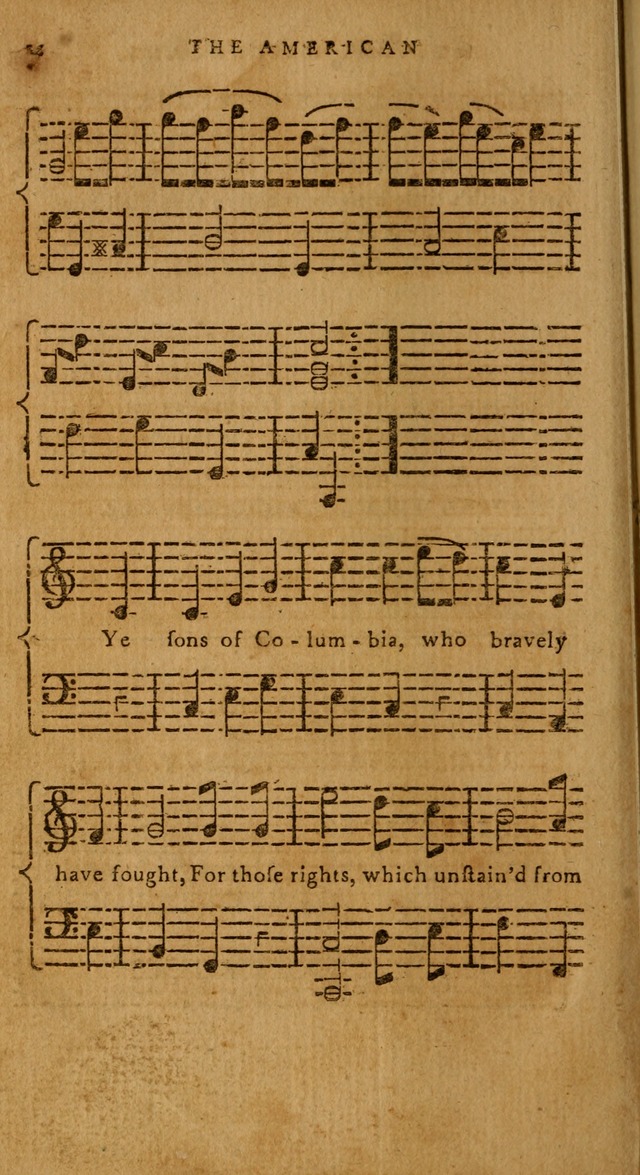 The American Musical Miscellany: a collection of the newest and most approved songs, set to music page 198