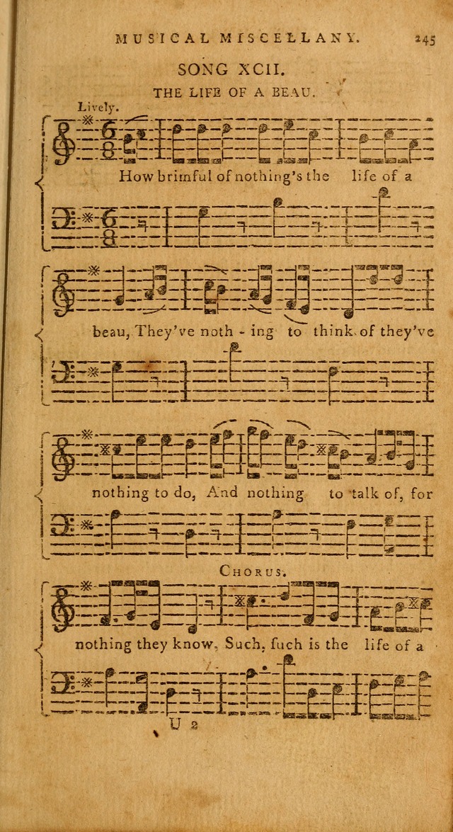 The American Musical Miscellany: a collection of the newest and most approved songs, set to music page 231