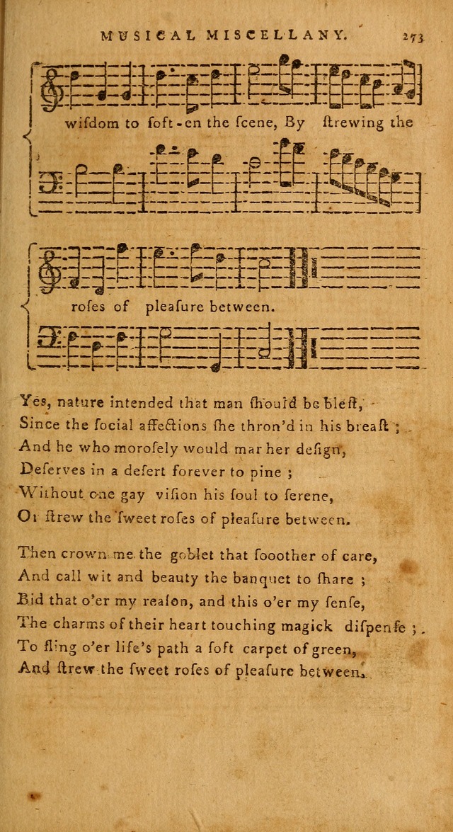 The American Musical Miscellany: a collection of the newest and most approved songs, set to music page 259