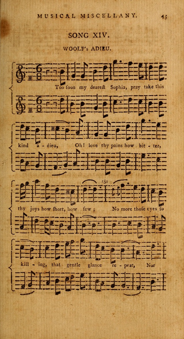 The American Musical Miscellany: a collection of the newest and most approved songs, set to music page 33