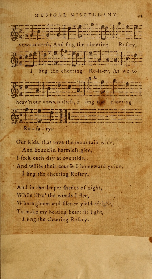 The American Musical Miscellany: a collection of the newest and most approved songs, set to music page 87