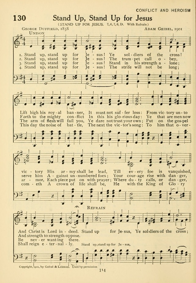 The Army and Navy Hymnal page 114