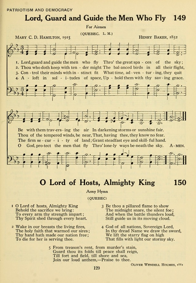 The Army and Navy Hymnal page 129