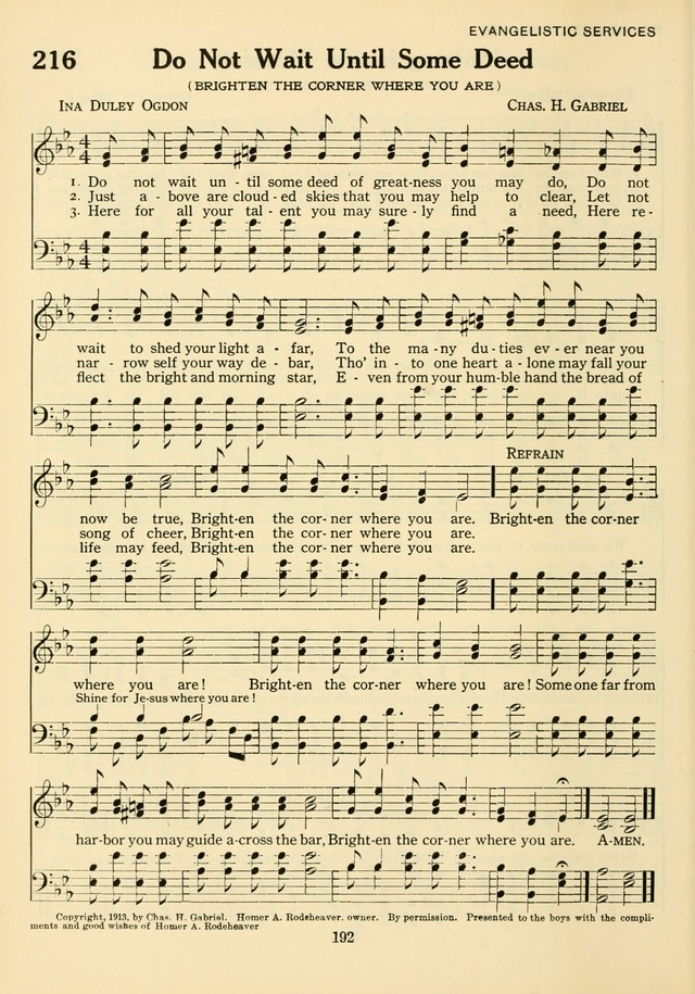 The Army and Navy Hymnal page 192