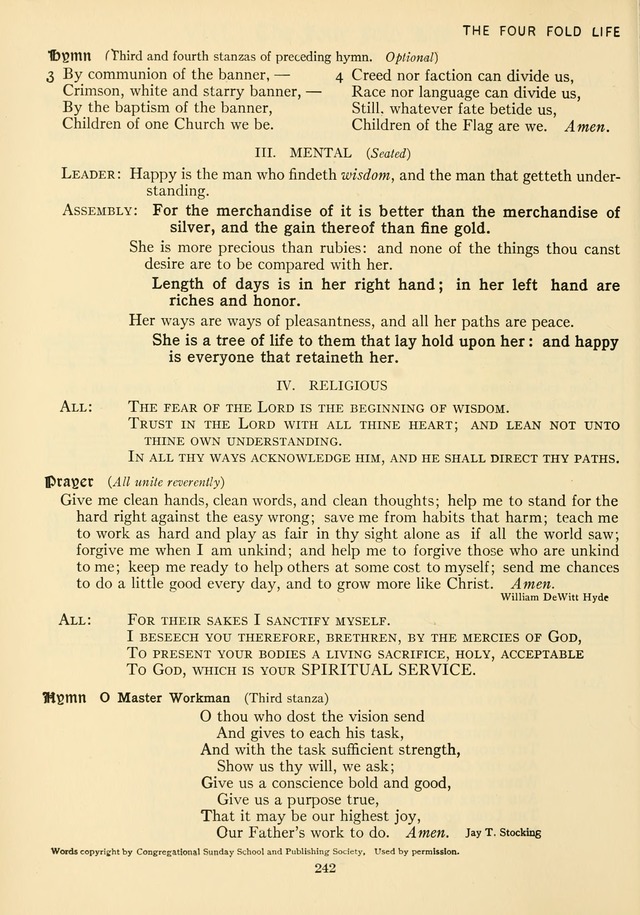 The Army and Navy Hymnal page 242