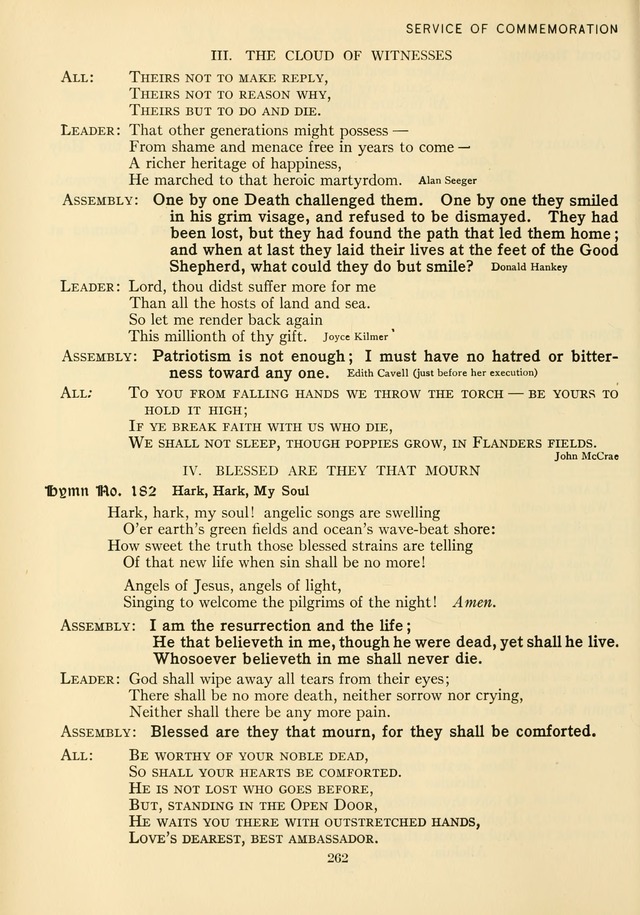 The Army and Navy Hymnal page 262