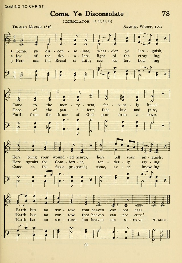 The Army and Navy Hymnal page 69