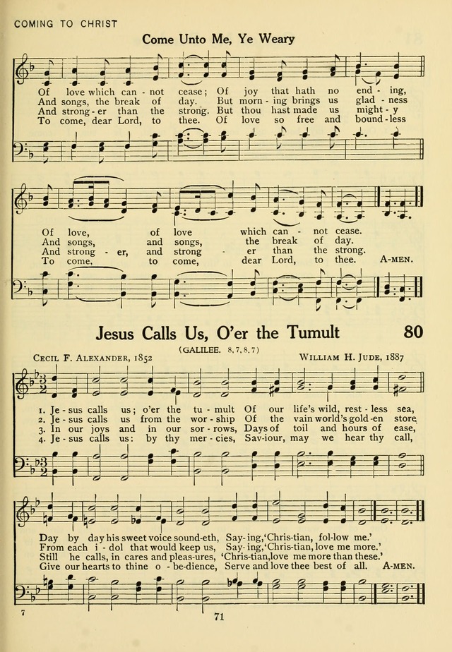 The Army and Navy Hymnal page 71