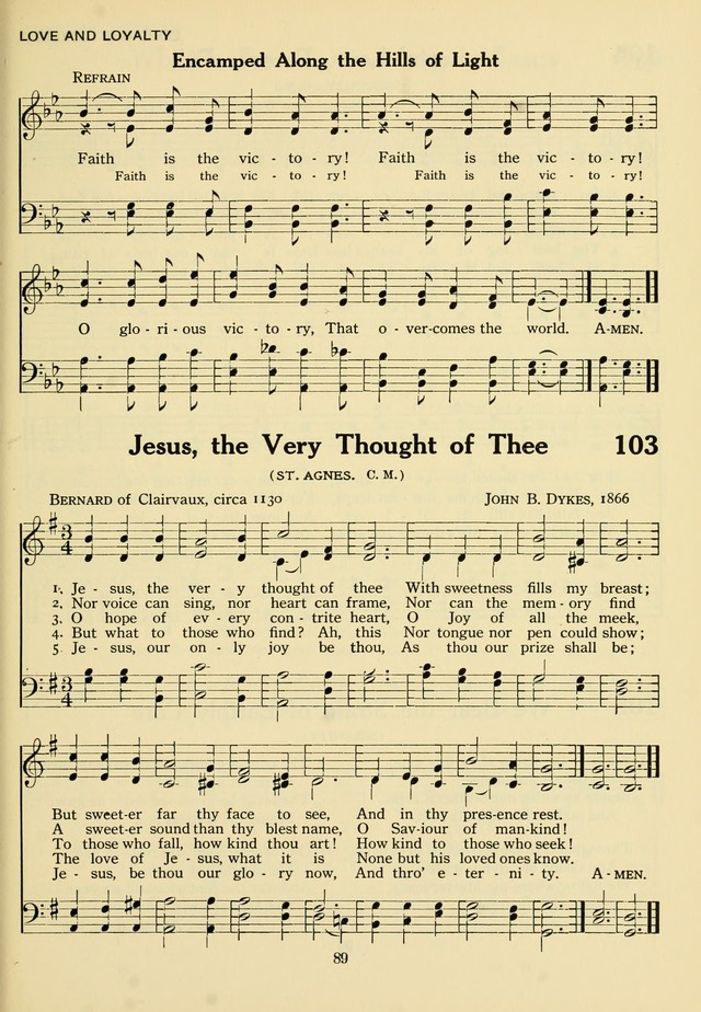 The Army and Navy Hymnal page 89