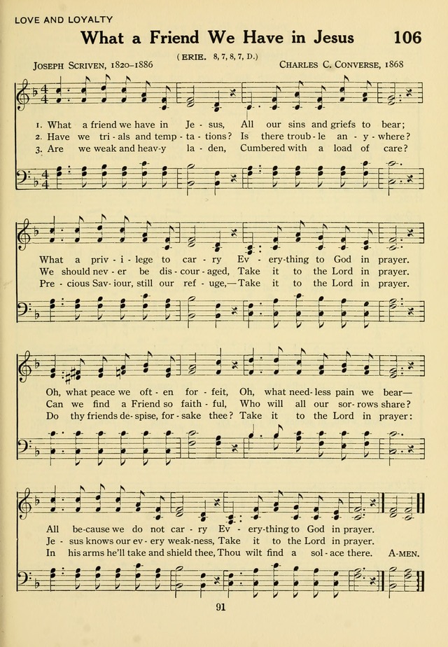 The Army and Navy Hymnal page 91