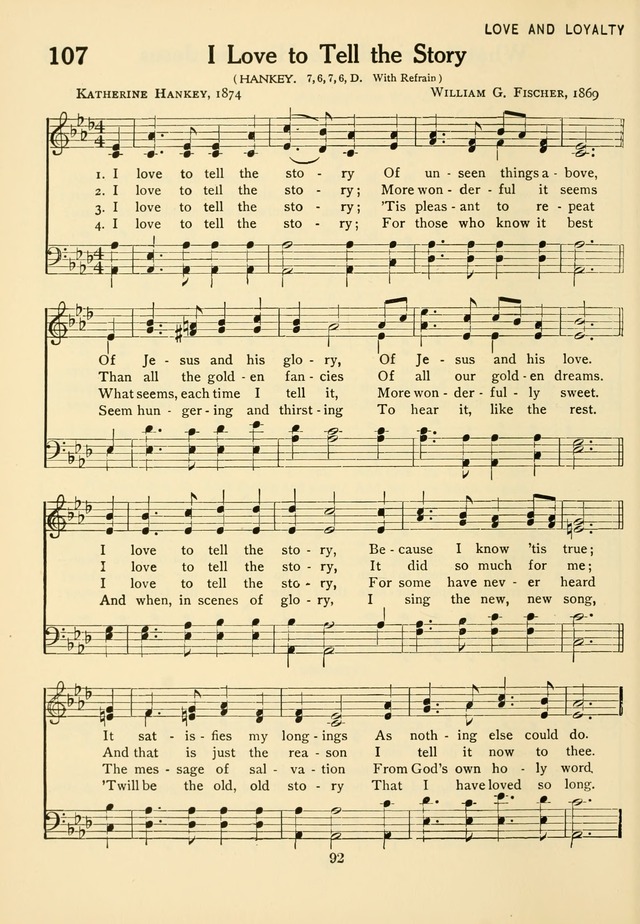 The Army and Navy Hymnal page 92