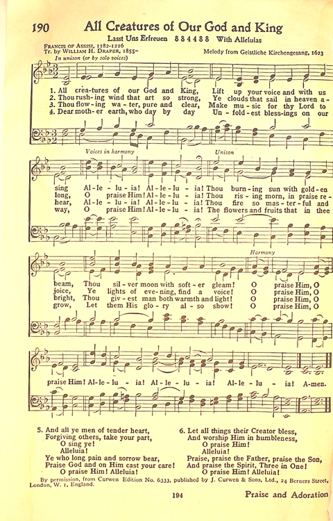 The Hymnal: Army and Navy page 195