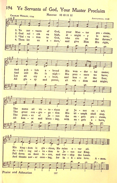 The Hymnal: Army and Navy page 198