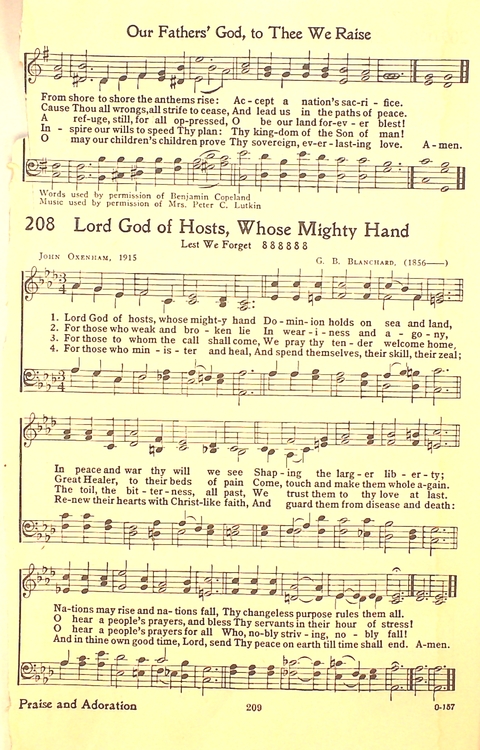 The Hymnal: Army and Navy page 210