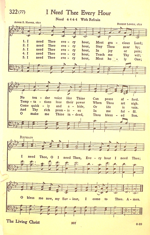 The Hymnal: Army and Navy page 308