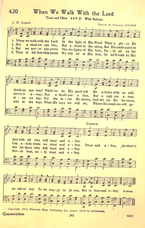 The Hymnal: Army and Navy page 395