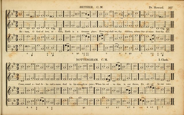 American Psalmody: a collection of sacred music, comprising a great variety of psalm, and hymn tunes, set-pieces, anthems and chants, arranged with a figured bass for the organ...(3rd ed.) page 104