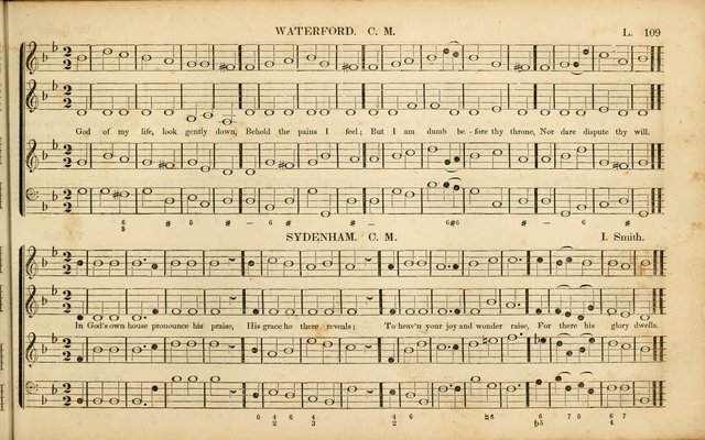 American Psalmody: a collection of sacred music, comprising a great variety of psalm, and hymn tunes, set-pieces, anthems and chants, arranged with a figured bass for the organ...(3rd ed.) page 106