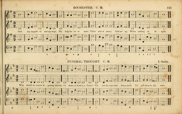 American Psalmody: a collection of sacred music, comprising a great variety of psalm, and hymn tunes, set-pieces, anthems and chants, arranged with a figured bass for the organ...(3rd ed.) page 110