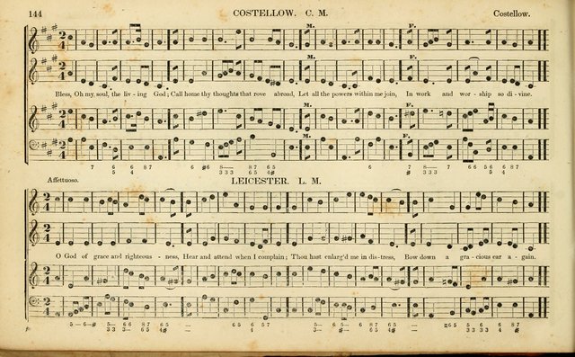 American Psalmody: a collection of sacred music, comprising a great variety of psalm, and hymn tunes, set-pieces, anthems and chants, arranged with a figured bass for the organ...(3rd ed.) page 141