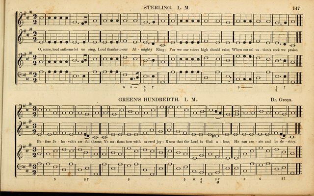 American Psalmody: a collection of sacred music, comprising a great variety of psalm, and hymn tunes, set-pieces, anthems and chants, arranged with a figured bass for the organ...(3rd ed.) page 144