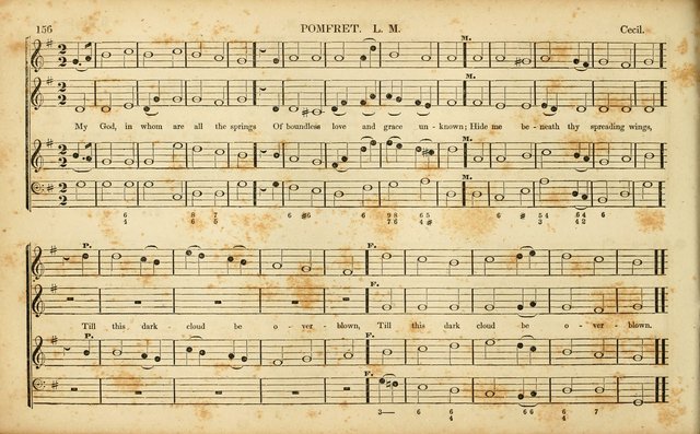 American Psalmody: a collection of sacred music, comprising a great variety of psalm, and hymn tunes, set-pieces, anthems and chants, arranged with a figured bass for the organ...(3rd ed.) page 153