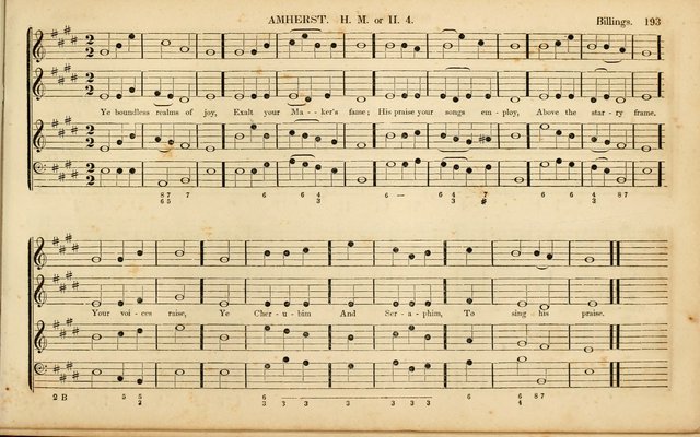 American Psalmody: a collection of sacred music, comprising a great variety of psalm, and hymn tunes, set-pieces, anthems and chants, arranged with a figured bass for the organ...(3rd ed.) page 190