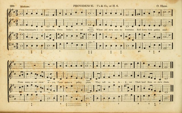 American Psalmody: a collection of sacred music, comprising a great variety of psalm, and hymn tunes, set-pieces, anthems and chants, arranged with a figured bass for the organ...(3rd ed.) page 197