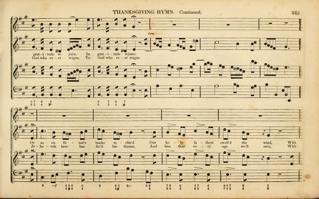 American Psalmody: a collection of sacred music, comprising a great variety of psalm, and hymn tunes, set-pieces, anthems and chants, arranged with a figured bass for the organ...(3rd ed.) page 240