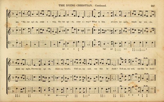 American Psalmody: a collection of sacred music, comprising a great variety of psalm, and hymn tunes, set-pieces, anthems and chants, arranged with a figured bass for the organ...(3rd ed.) page 244