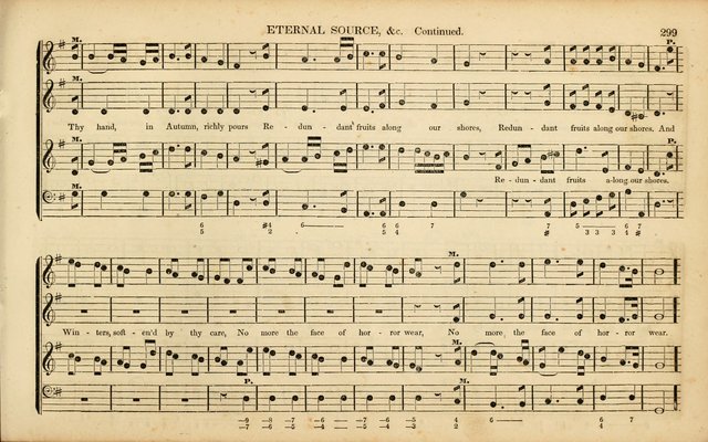 American Psalmody: a collection of sacred music, comprising a great variety of psalm, and hymn tunes, set-pieces, anthems and chants, arranged with a figured bass for the organ...(3rd ed.) page 296