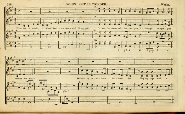 American Psalmody: a collection of sacred music, comprising a great variety of psalm, and hymn tunes, set-pieces, anthems and chants, arranged with a figured bass for the organ...(3rd ed.) page 315