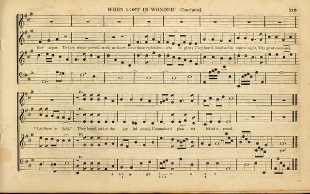 American Psalmody: a collection of sacred music, comprising a great variety of psalm, and hymn tunes, set-pieces, anthems and chants, arranged with a figured bass for the organ...(3rd ed.) page 316