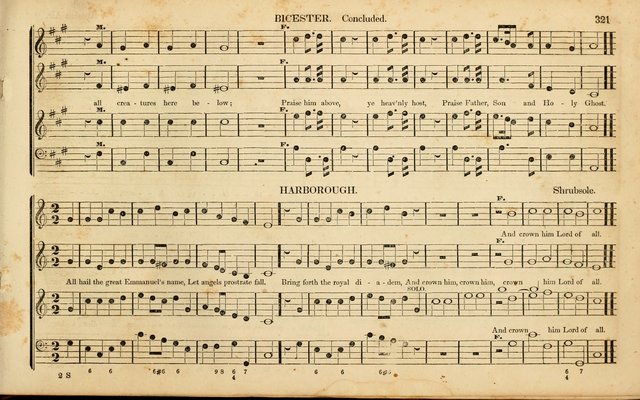 American Psalmody: a collection of sacred music, comprising a great variety of psalm, and hymn tunes, set-pieces, anthems and chants, arranged with a figured bass for the organ...(3rd ed.) page 318