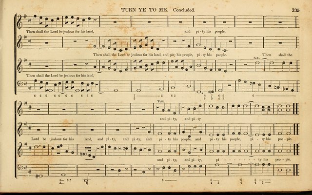 American Psalmody: a collection of sacred music, comprising a great variety of psalm, and hymn tunes, set-pieces, anthems and chants, arranged with a figured bass for the organ...(3rd ed.) page 332