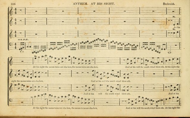 American Psalmody: a collection of sacred music, comprising a great variety of psalm, and hymn tunes, set-pieces, anthems and chants, arranged with a figured bass for the organ...(3rd ed.) page 333