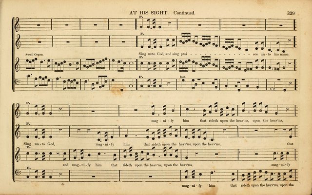 American Psalmody: a collection of sacred music, comprising a great variety of psalm, and hymn tunes, set-pieces, anthems and chants, arranged with a figured bass for the organ...(3rd ed.) page 336