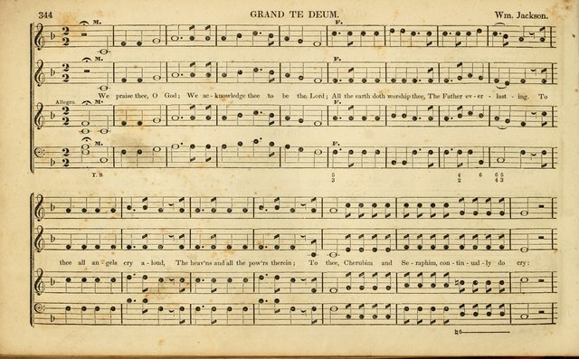 American Psalmody: a collection of sacred music, comprising a great variety of psalm, and hymn tunes, set-pieces, anthems and chants, arranged with a figured bass for the organ...(3rd ed.) page 341