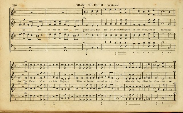 American Psalmody: a collection of sacred music, comprising a great variety of psalm, and hymn tunes, set-pieces, anthems and chants, arranged with a figured bass for the organ...(3rd ed.) page 343