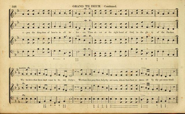 American Psalmody: a collection of sacred music, comprising a great variety of psalm, and hymn tunes, set-pieces, anthems and chants, arranged with a figured bass for the organ...(3rd ed.) page 345