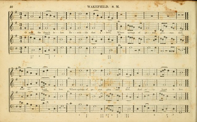 American Psalmody: a collection of sacred music, comprising a great variety of psalm, and hymn tunes, set-pieces, anthems and chants, arranged with a figured bass for the organ...(3rd ed.) page 37