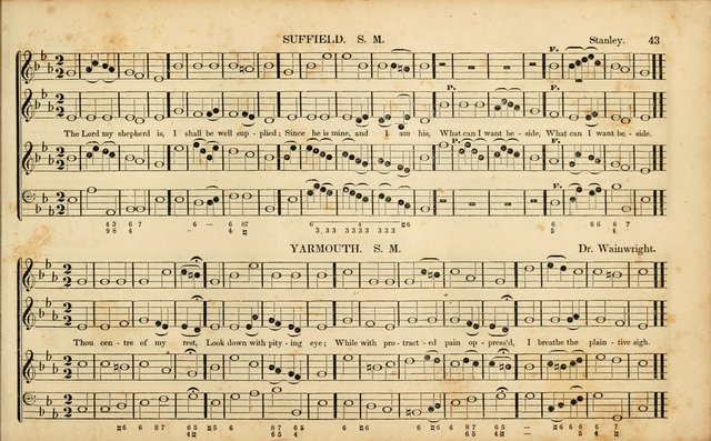 American Psalmody: a collection of sacred music, comprising a great variety of psalm, and hymn tunes, set-pieces, anthems and chants, arranged with a figured bass for the organ...(3rd ed.) page 40